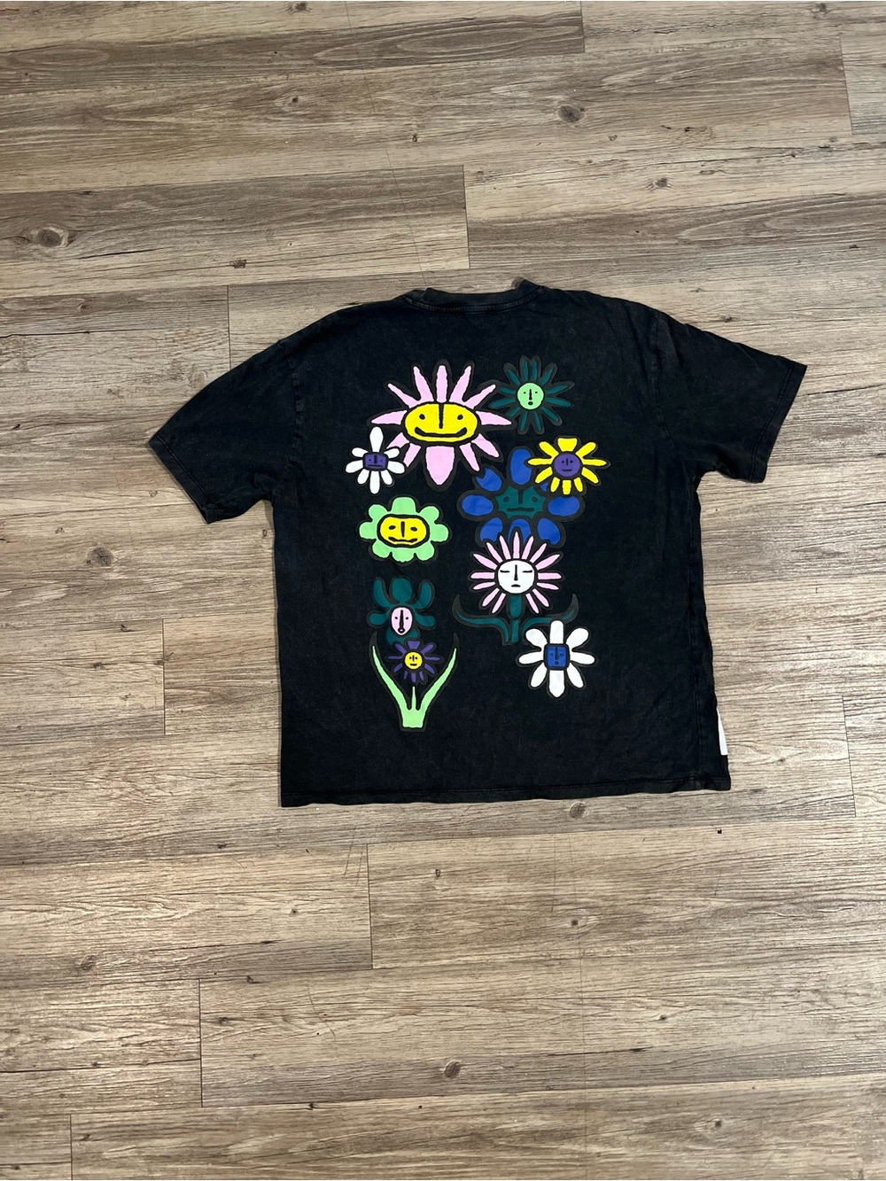 Zara x Marcelo Velho Graphic T shirt Colorful Doble Side Size Large